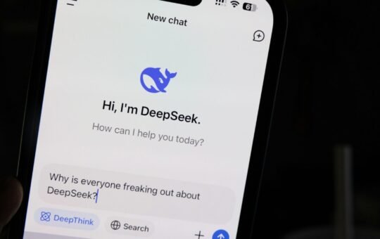 Photo of the DeepSeek AI app as the Chinese artificial intelligence startup aiming to achieve AGI announces plans to open-source its repositories and research amid privacy concerns.