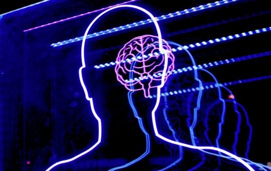 Outline of a person and a digital brain as Anthropic provides a more detailed look into the complex inner workings of their advanced language model Claude to demystify how these sophisticated AI systems process information, learn strategies, and ultimately generate human-like text.