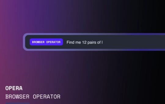 Screenshot of "Browser Operator," a native AI agent designed to perform tasks for users directly within the Opera browser using agentic artificial intelligence advancements that preserve privacy.