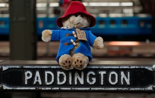 Photo of Paddington bear on a sign as UK Technology Secretary Peter Kyle travels to the US to secure UK position as a global leader with additional AI investment with increased government partnership and investing from private US companies.