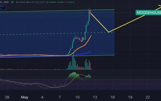 Moo Deng price chart.