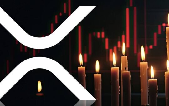XRP price bear red