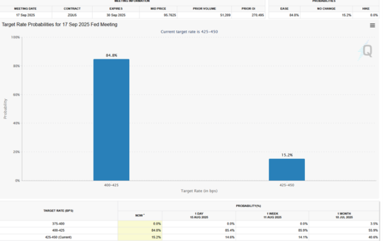 Interest Rate Probabilities for September 17
