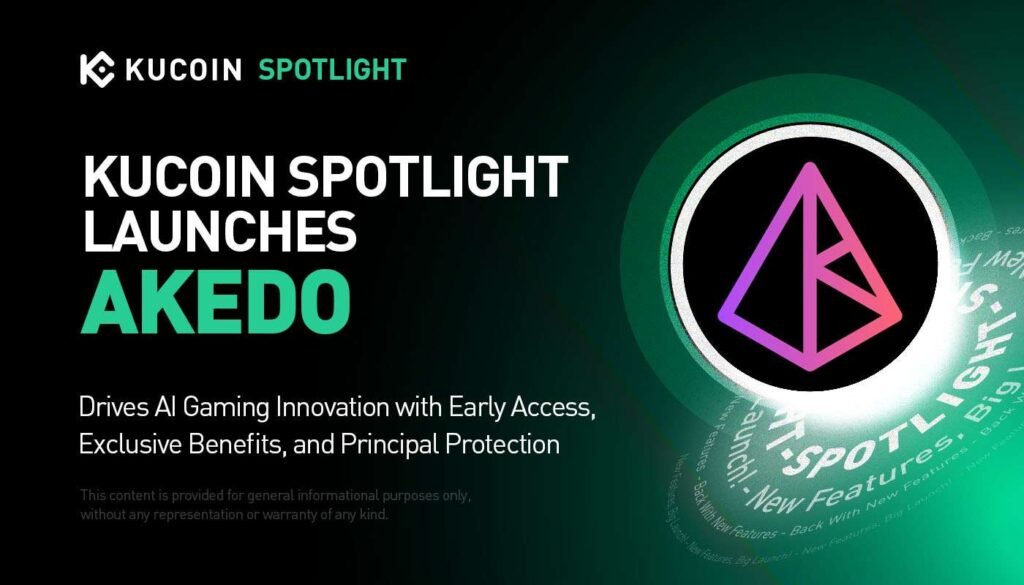 KuCoin Spotlight Launches AKEDO Token Sale, Bringing AI-Powered Gaming to Web3