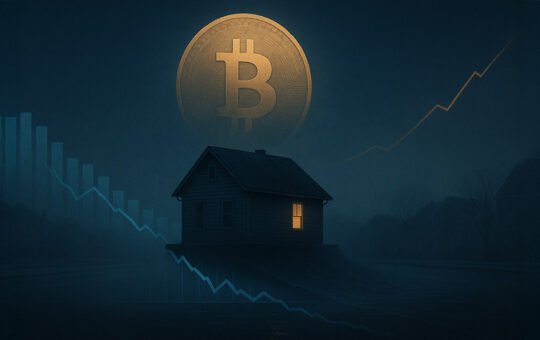 your home is worth less than ever in Bitcoin