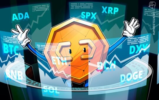 Price predictions 1/5: SPX, DXY, BTC, ETH, XRP, BNB, SOL, DOGE, ADA, BCH