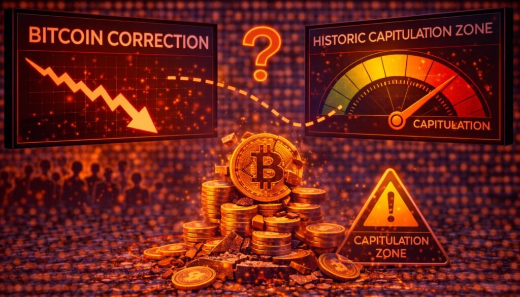 Bitcoin Correction Accelerates Toward Historic Capitulation Zone ...
