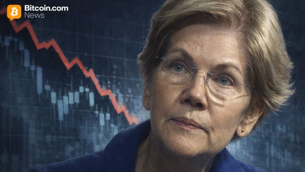 Warren Presses Fed and Treasury to Block Crypto Bailouts After $2T Collapse