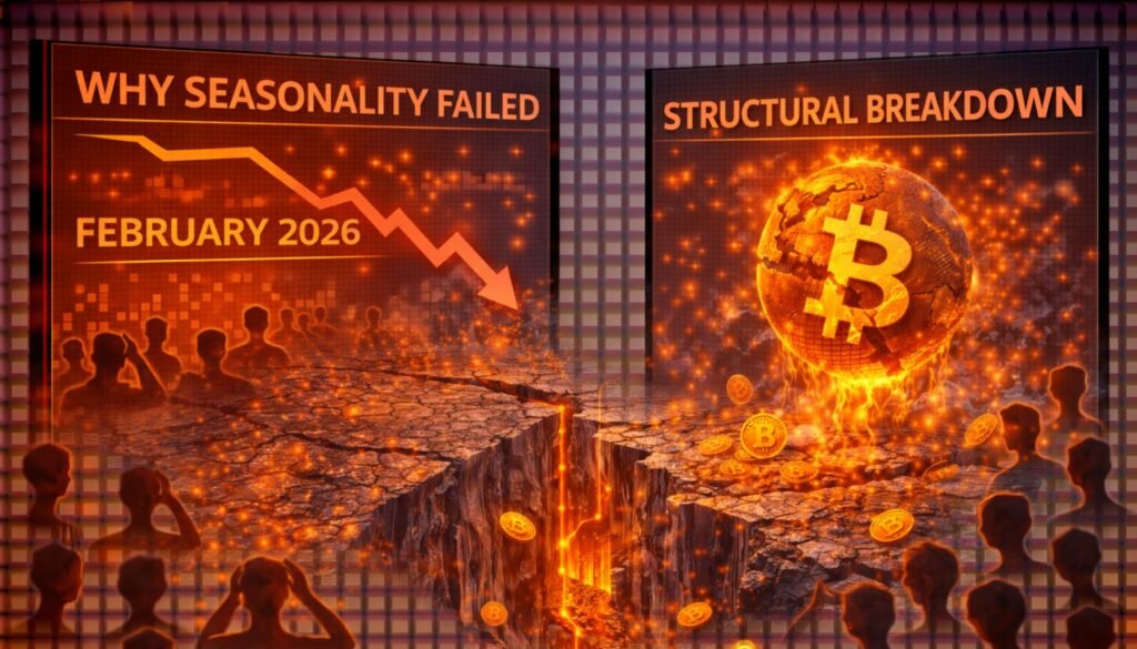Why Bitcoin Seasonality Failed: Inside BTC’s Structural Breakdown In February 2026