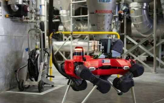 ANYmal robot as ANYbotics’ four-legged autonomous robots will be connected straight into SAP’s backend enterprise resource planning software for physical AI in industrial IoT environments.