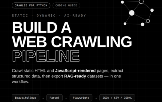 Crawlee for Python: Build a Web Crawling Pipeline with Robots Handling, Link Graphs, and RAG Chunk Export