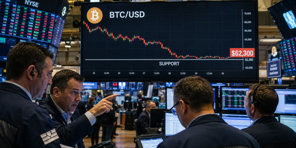 Bitcoin holds $62,300 support as BTC attempts short-term recovery