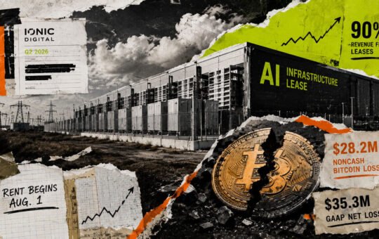 Bitcoin miner Ionic gets 90% of revenue from AI lease as BTC drives $35M loss