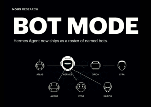 Nous Research Ships Bot Mode for Hermes Agent, Turning Agent Profiles Into a Roster of Named Bots