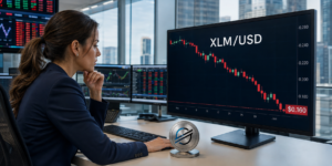 Stellar’s XLM token slides below key moving averages