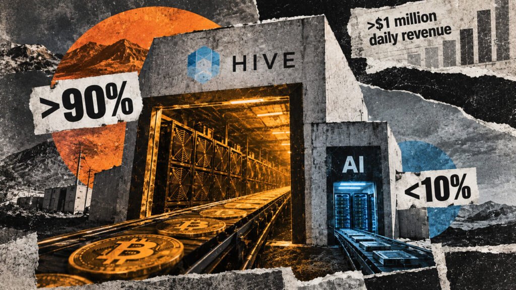 HIVE is making $1M a day, and almost all of it comes from Bitcoin mining not AI