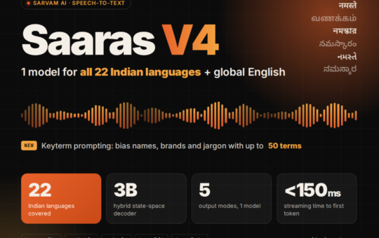 Sarvam AI Releases Saaras V4: A Speech-to-Text Model for All 22 Indian Languages and Global English