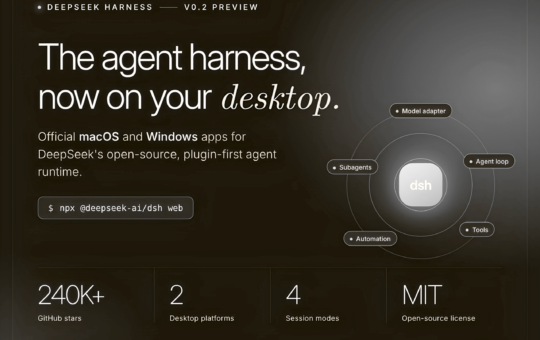 DeepSeek Harness v0.2 Brings Official Desktop Apps to Its Open-Source Agent Harness