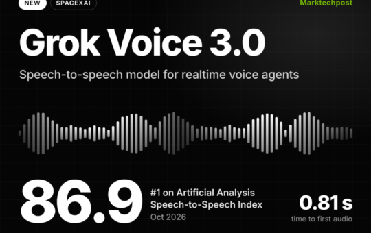 Meet Grok Voice 3.0: SpaceXAI Voice Agent Model Ranks #1 on Artificial Analysis
